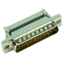 D-Sub plug, 37 pole, standard, equipped, straight, IDC connection, 09664286700