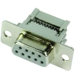 D-Sub socket, 25 pole, standard, equipped, straight, IDC connection, 09663186500