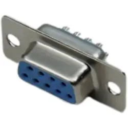 D-Sub socket, 9 pole, standard, straight, solder connection, 10120005