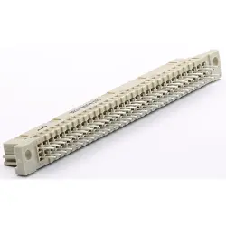 Female connector, type B, 64 pole, a-b, pitch 2.54 mm, solder pin, straight, 302-40064-02