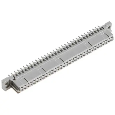 Female connector, type B, 64 pole, a-b, pitch 2.54 mm, solder lug, straight, 102-40074 - 1