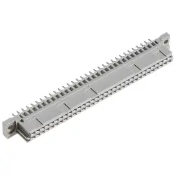 Female connector, type B, 64 pole, a-b, pitch 2.54 mm, solder lug, straight, 102-40074