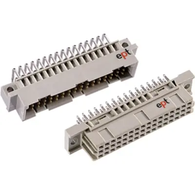 Female connector, type 2C, 48 pole, a-b-c, pitch 2.54 mm, solder pin, straight, 304-90064-02 - 1