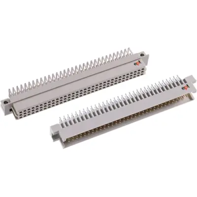 Male connector, type R, 32 pole, a-c, pitch 5.08 mm, solder pin, straight, tin-plated, 115-40046TH - 1