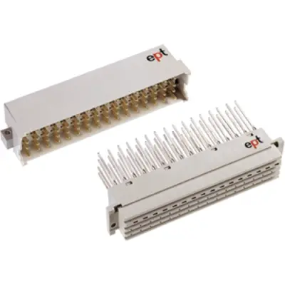 Male connector, type G, 64 pole, z-b-d-f, pitch 5.08 mm, solder pin, angled, 111-40264 - 1