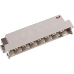 Male connector, type H15, 15 pole, z-d, pitch 5.08 mm, solder pin, angled, tin-plated, 113-40160