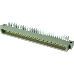 Male connector, type B, 32 pole, a, pitch 2.54 mm, solder pin, angled, gold-plated, 09021326931