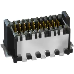 Pin header, 20 pole, pitch 0.8 mm, straight, black, 405-52120-51