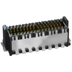Pin header, 32 pole, pitch 0.8 mm, straight, black, 405-52132-51