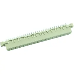 Female connector, type B, 64 pole, a-b, pitch 2.54 mm, solder pin, straight, gold-plated, 09022646825