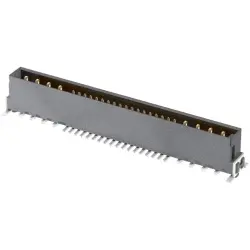 Male connector, 6+26 pole, straight, black, 15726262601333
