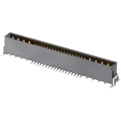 Male connector, 8+36 pole, straight, black, 15728362601333