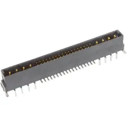 Male connector, 8+36 pole, straight, black, 15728362701333