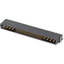 Male connector, 2+8 pole, angled, black, 15752082601333