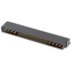Male connector, 4+16 pole, angled, black, 15754162701333