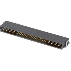 Male connector, 8+36 pole, angled, black, 15758362601333