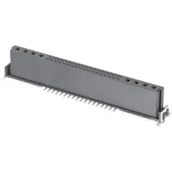Female connector, 2+8 pole, straight, black, 15822082601333