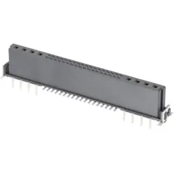 Female connector, 4+16 pole, straight, black, 15824162701333