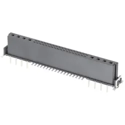 Female connector, 6+26 pole, straight, black, 15826262701333