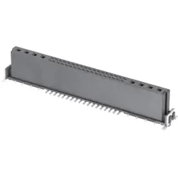 Female connector, 8+36 pole, straight, black, 15828362601333
