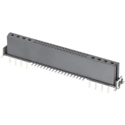 Female connector, 8+36 pole, straight, black, 15828362701333