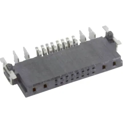 Female connector, 4+16 pole, angled, black, 15854162601333 - 1