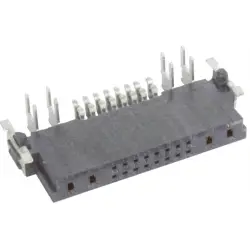 Female connector, 4+16 pole, angled, black, 15854162701333