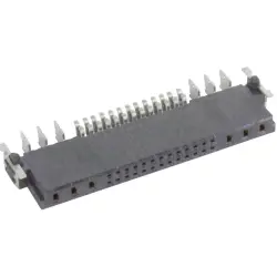 Female connector, 6+26 pole, angled, black, 15856262601333