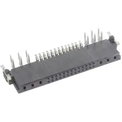 Female connector, 6+26 pole, angled, black, 15856262701333