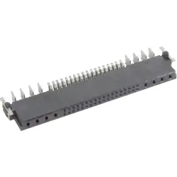 Female connector, 8+36 pole, angled, black, 15858362601333