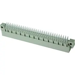 Male connector, type C, 64 pole, a-c, pitch 2.54 mm, solder pin, straight, gold-plated, 09031646922