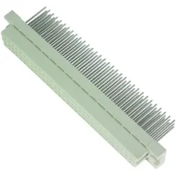 Female connector, type C, 64 pole, a-c, pitch 2.54 mm, wire-wrap, straight, gold-plated, 09032646821
