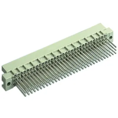 Male connector, type R, 96 pole, a-b-c, pitch 2.54 mm, wire-wrap, straight, gold-plated, 09731966907 - 1