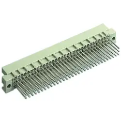 Male connector, type R, 96 pole, a-b-c, pitch 2.54 mm, wire-wrap, straight, gold-plated, 09731966907