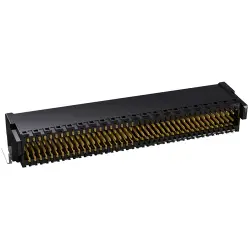 Pin header, 80 pole, pitch 0.8 mm, angled, black, 405-51080-51