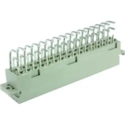 Female connector, type F, 48 pole, z-b-d, pitch 5.08 mm, solder pin, angled, gold-plated, 09062486826