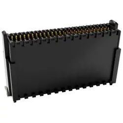 Pin header, 52 pole, pitch 0.8 mm, straight, black, 405-55052-51