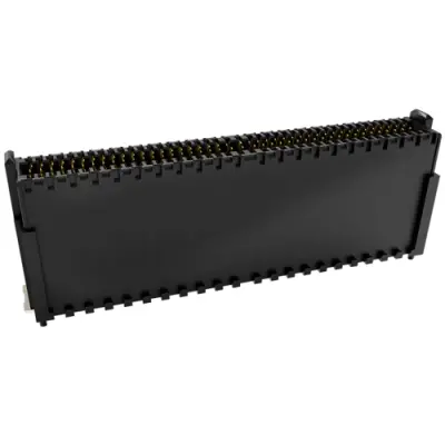 Pin header, 80 pole, pitch 0.8 mm, straight, black, 405-55080-51 - 1