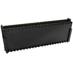 Pin header, 80 pole, pitch 0.8 mm, straight, black, 405-55080-51