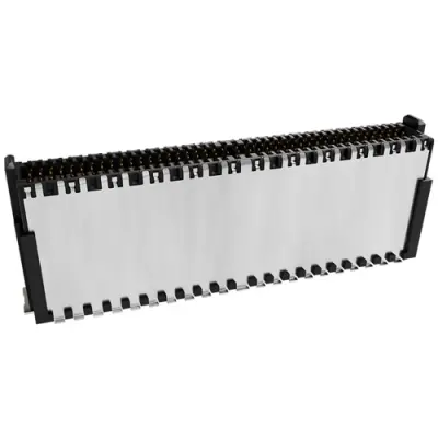 Pin header, 80 pole, pitch 0.8 mm, straight, black, 405-55180-51 - 1