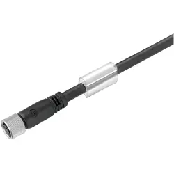 Sensor actuator cable, M8, poles 8, socket, female, straight to open end, 1.5m