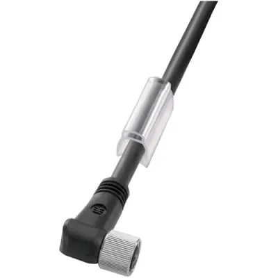 Sensor actuator cable, M8, poles 3, socket, female, angled to open end, 10m - 1