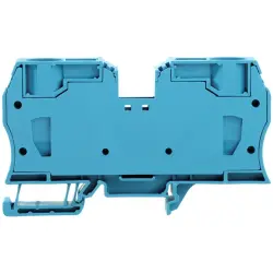 Through terminal block, spring balancer connection, 2.5-35 mm², 2 pole, 125 A, 8 kV, blue, 1739630000
