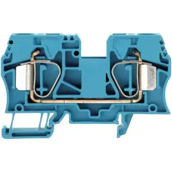 Through terminal block, spring balancer connection, 1.5-16 mm², 2 pole, 76 A, 8 kV, blue, 1745240000
