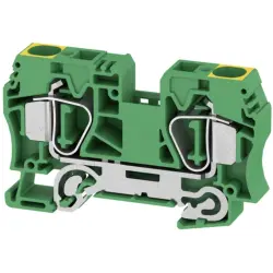 Protective conductor terminal, spring balancer connection, 1.5-16 mm², 2 pole, 8 kV, yellow/green, 1745250000
