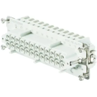 Socket contact insert, 8, 24 pole, equipped, tension clamp connection, with PE contact, 1745790000 - 1