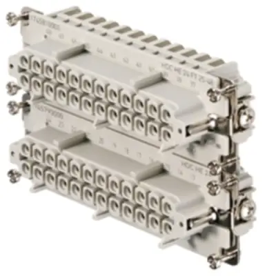 Socket contact insert, 8, 24 pole, equipped, tension clamp connection, with PE contact, 1745810000 - 1