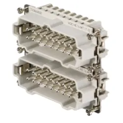 Pin contact insert, 6, 16 pole, equipped, tension clamp connection, with PE contact, 1745860000