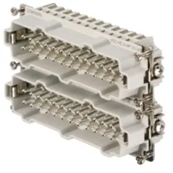 Pin contact insert, 8, 24 pole, equipped, tension clamp connection, with PE contact, 1745870000