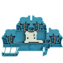 Multi level terminal block, spring balancer connection, 0.5-4.0 mm², 20 A, 6 kV, blue, 1745880000
